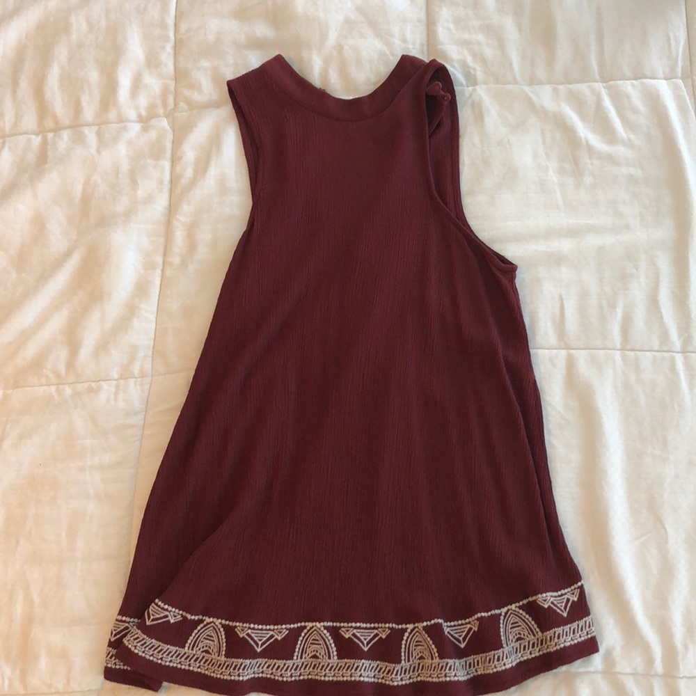 Mossimo high neck maroon tank